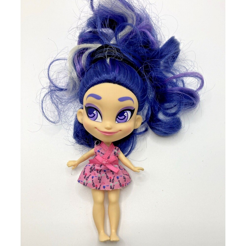 2017 Hairdorables Series 5 Lucky Emily Doll Purple Hair & Eyes Light Complexion